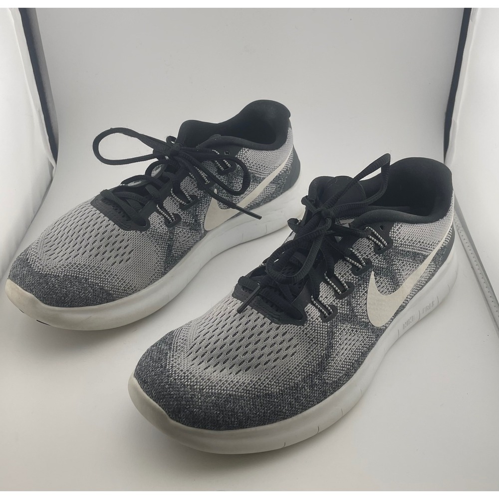 Nike Free RN 2017 Women's Running Shoes‎ Grey White Black Size 9.5 - Picture 3 of 8